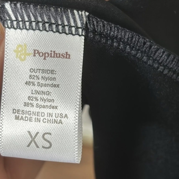 NWT Black Popilush Sleeveless Shaping Midi Dress built-in Bra Shapewear Snatched - Picture 6 of 14